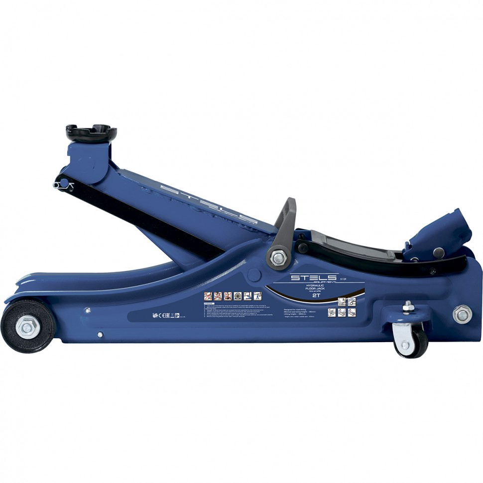 Фото Домкрат гидравлический подкатной, 2 т, Low Profile, 80-380 мм Stels