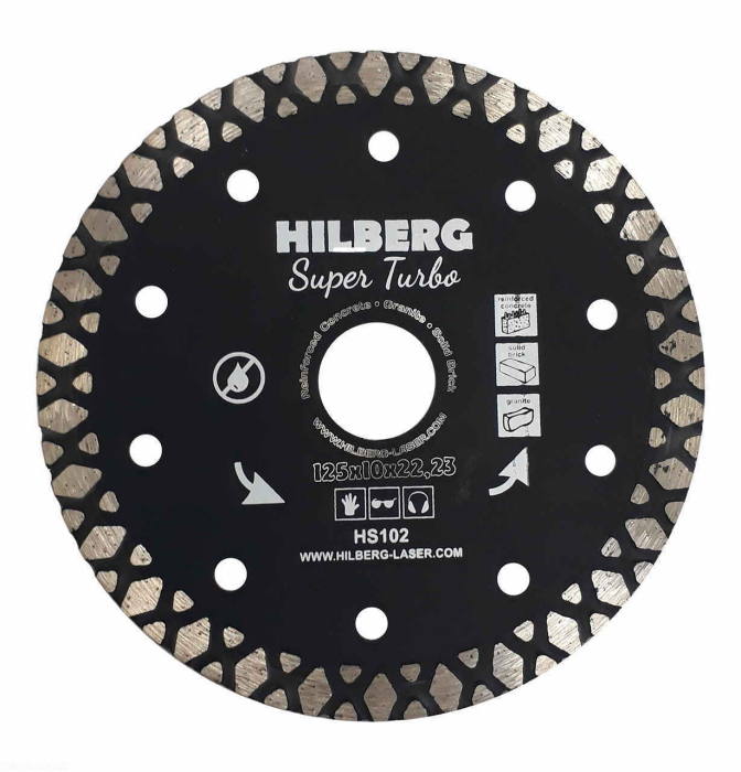 Фото Диск алмазный Hilberg Super Turbo 125*22,23*10