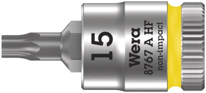 Фото 8767 A HF TORX Zyklop Головка торцевая с битой вставкой, 1/4, TX 15 x 28 мм, с фиксацией