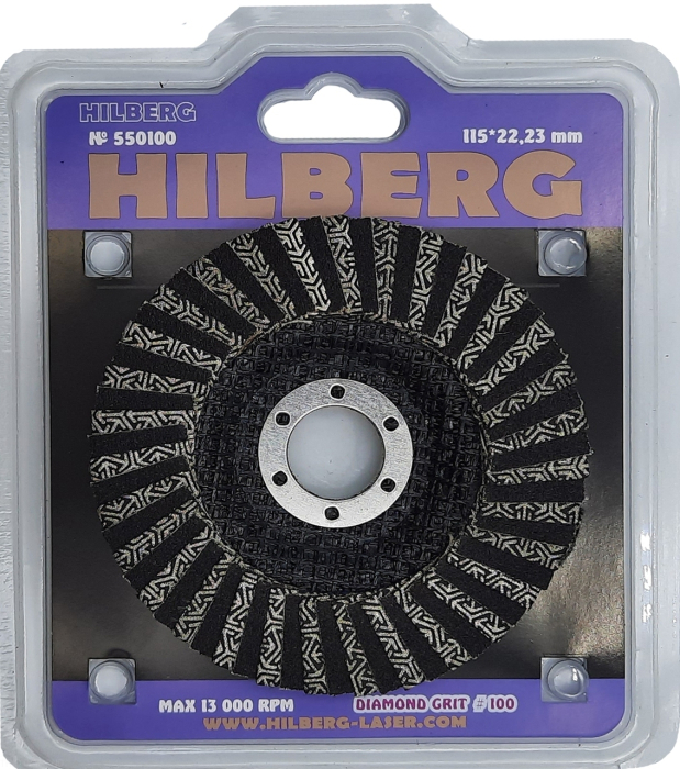 Фото Круг алмазный зачистной 115 мм Hilberg Super КЛТ № 100