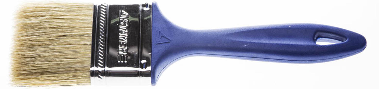 Фото Кисть плоская UNIVERSAL STAYER 63 мм, 2,5", щетина натуральная светлая, пластмассовая ручка, 01085-63_z01