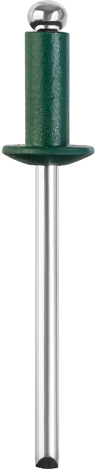 Фото Заклепки STAYER Color-FIX 3125-40-6005 4.0 х 10 мм, RAL 6005 зеленый насыщенный, 50 шт., алюминиевые