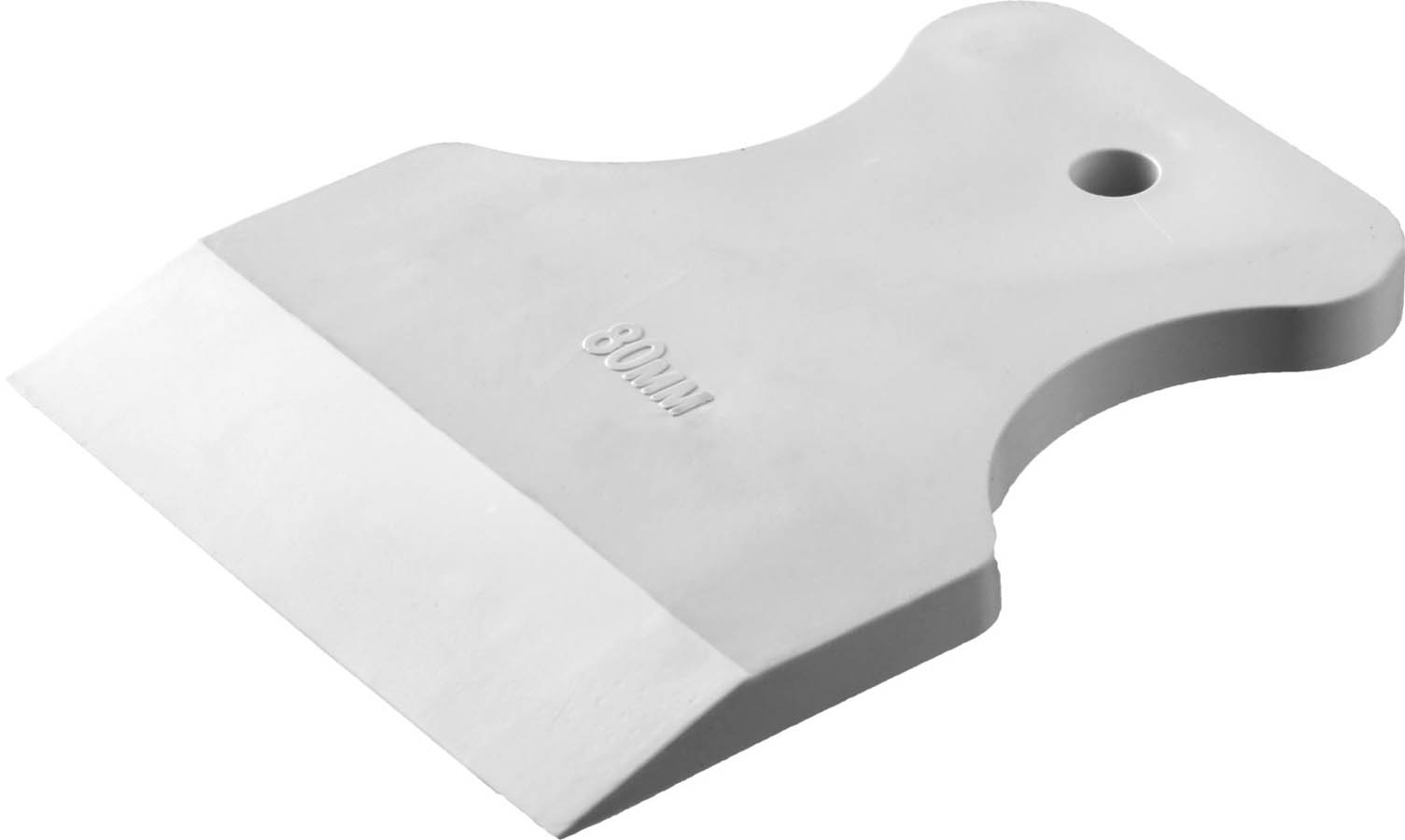 Шпатель резиновый STAYER 80 мм, белый, 1027-80