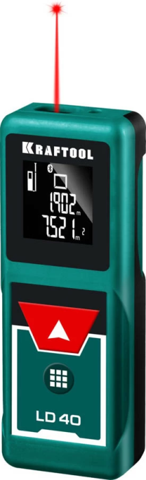 Лазерный дальномер KRAFTOOL LD-40 34763 дальность 5 см - 40 м, точность 1,5 мм