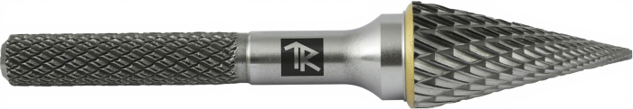 Фото Борфреза твердосплавная коническая, тип M, 6 мм, двойная насечка, в боксе, THORVIK