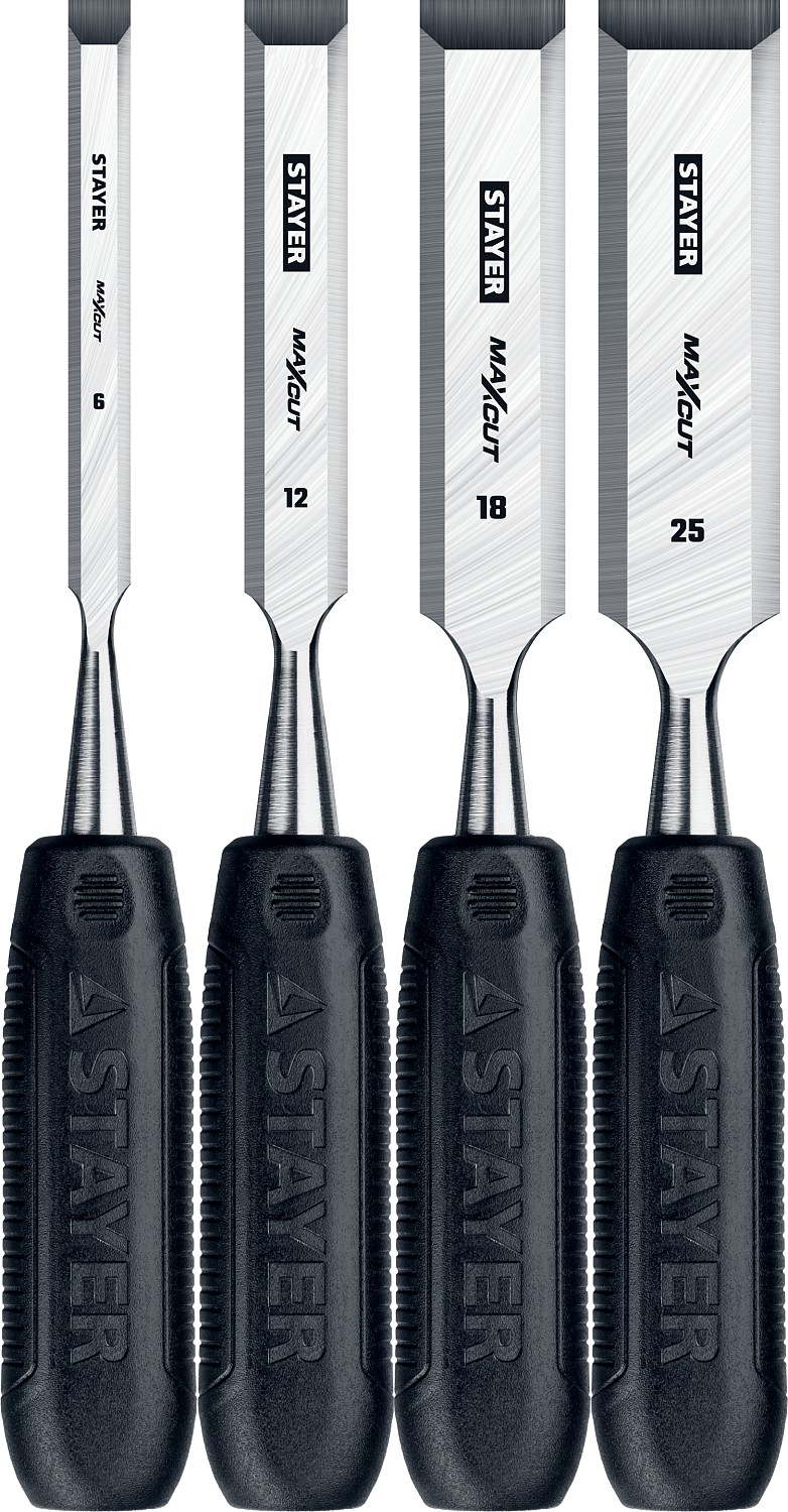 Фото Набор стамесок 1820-H4 STAYER 6/12/18/25 мм, 4 шт.