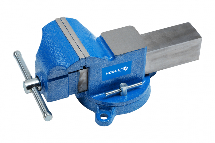 Фото Тиски слесарные поворотные 200 мм HOEGERT
