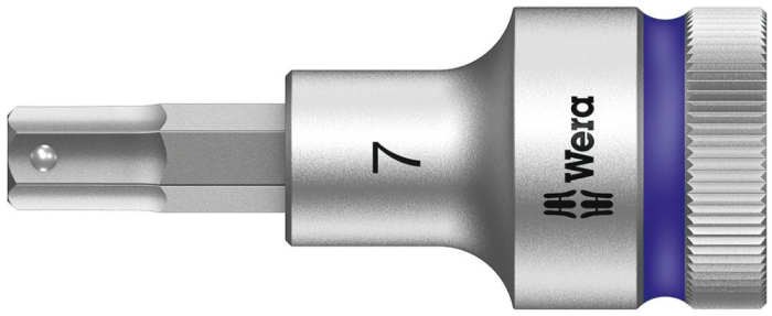 Фото 8740 C Hex-Plus HF Zyklop Головка торцевая с битой вставкой с внешним шестигранником, 1/2, с фиксацией, 7 x 60 мм