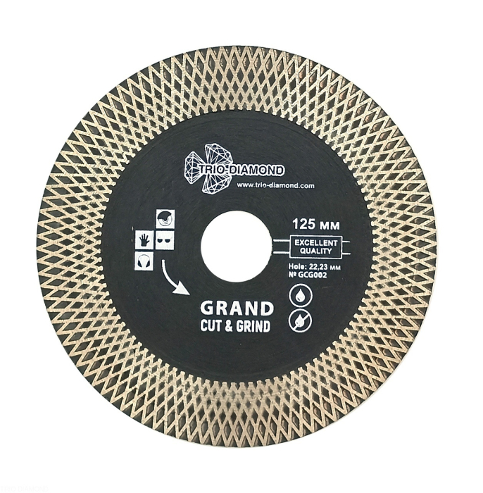 Фото Диск алмазный отрезной 125*22,23 Турбо серия Grand Cut & Grind