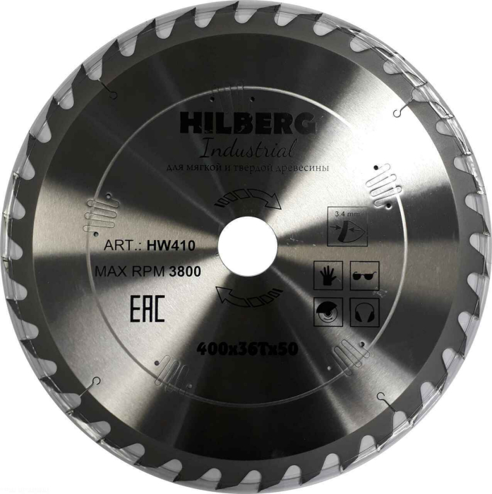 Диск пильный Hilberg Industrial Дерево 400*50*36Т