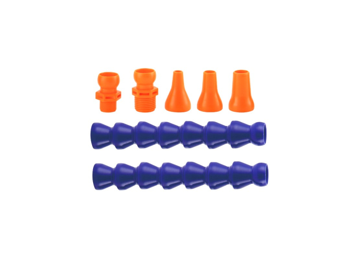 Фото Набор трубок СОЖ 1/4" 2шт с соплами и соеденителями Qtool