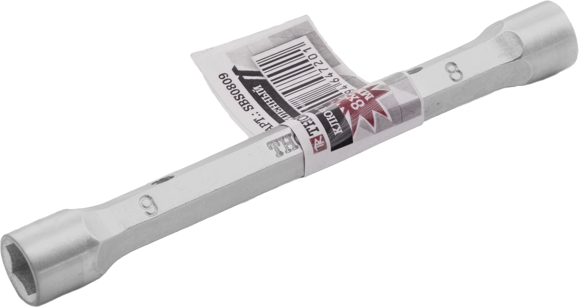 Ключ трубчатый усиленный, 8x9 мм, THORVIK