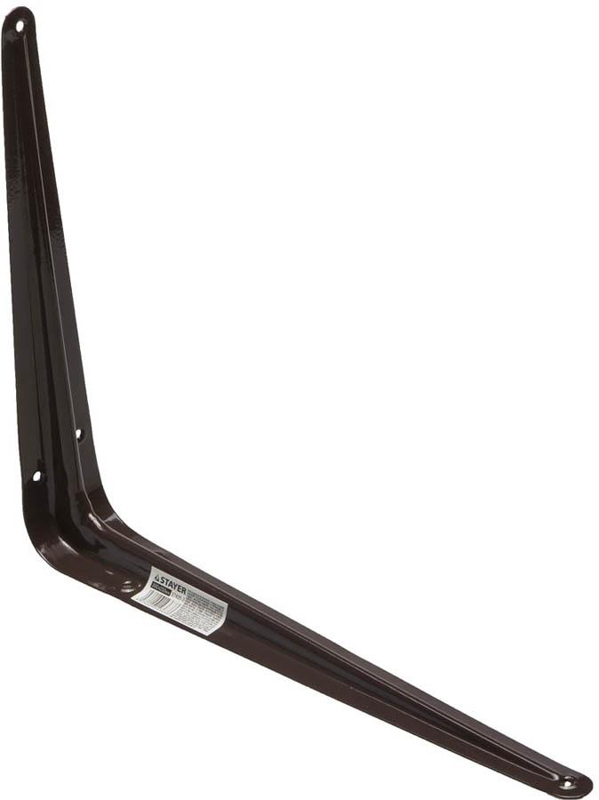 Уголок-кронштейн STAYER 37405-3 250х300 мм, толщина 1 мм, коричневый