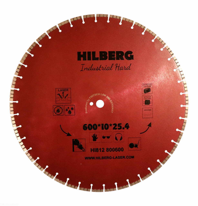 Диск алмазный отрезной 600*25,4 Hilberg Industrial Hard