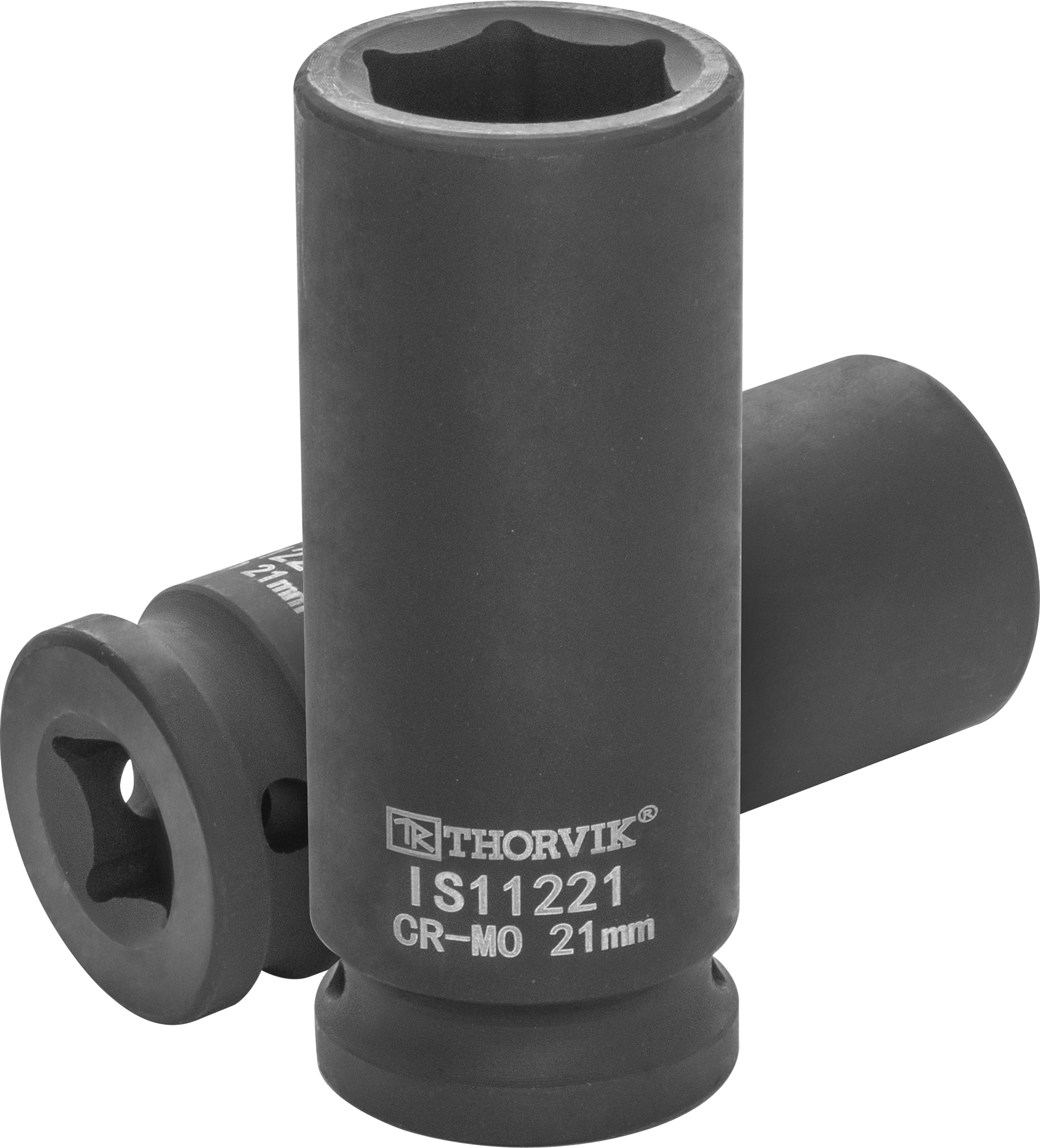 Головка торцевая ударная глубокая 1/2"DR, 21 мм, THORVIK