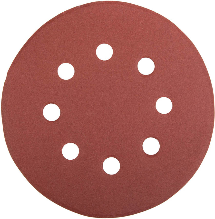 Круг шлифовальный универсальный из абразивной бумаги STAYER 8 отв., Р320, 125 мм, 5 шт., 35452-125-320 Master
