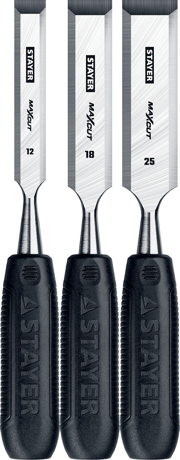 Фото Набор стамесок 1820-H3_z01 Master STAYER 3 шт, 12/18/25 мм