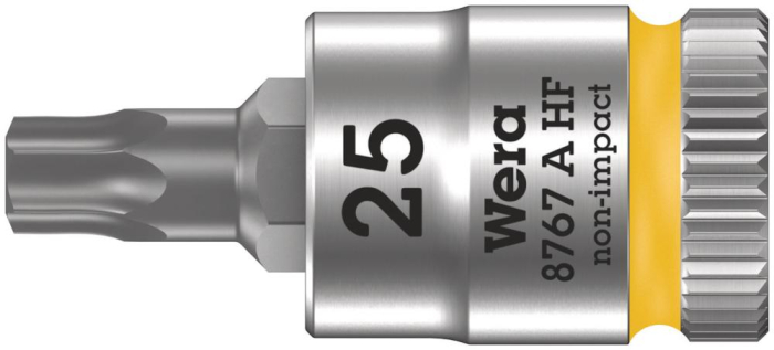 Фото 8767 A HF TORX Zyklop Головка торцевая с битой вставкой, 1/4, TX 25 x 28 мм, с фиксацией