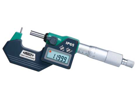 Фото Микрометр МТЦ-25, 0-25мм/0-1", 0.001мм/0.00005" (наконечник Ø8x27.5мм), INSIZE
