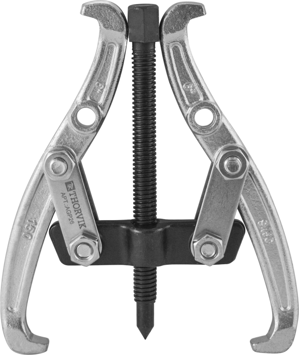 Фото Съемник с двумя поворотными двусторонними захватами 200 мм, диапазон захватов 80-203 мм, THORVIK