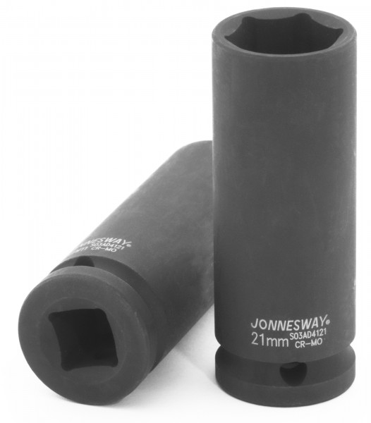 Фото Головка торцевая ударная глубокая 1/2"DR, 21 мм, Jonnesway