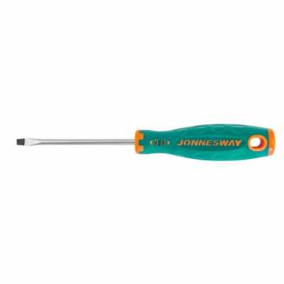 Фото Отвертка стержневая шлицевая ANTI-SLIP GRIP, SL4.0х80 мм, Jonnesway