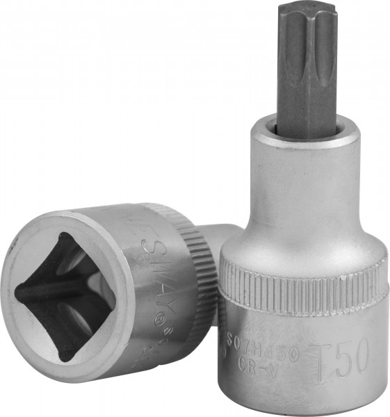 Фото Насадка торцевая 1/4"DR с вставкой-битой TORX®, T27, 37 мм, Jonnesway