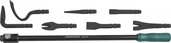 Монтажная лопатка со сменными насадками в наборе, 8 предметов, Jonnesway