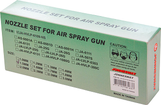Дюза сменная 1.5 мм для пистолета покрасочного "Краскопульт" JA-HVLP-6109, Jonnesway - фото 3