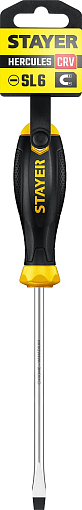 Фото 3 товара Отвертка с двухкомпонентной рукояткой STAYER SL6х150 мм, 2509-06-15_z03