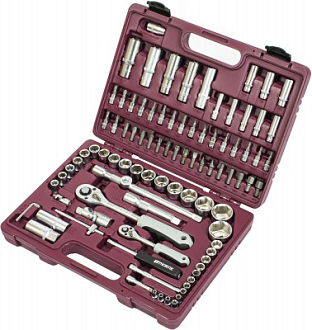 Универсальный набор инструментов 1/4", 1/2"DR (94 предмета) THORVIK арт. UTS0094 - фото 3