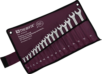 Набор ключей гаечных комбинированных серии ARC в сумке, 6-24 мм, 16 предметов, THORVIK - фото 3