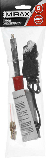 Фото 2 товара Прибор для выжигания с набором насадок 55430-H6MIRAX 450°C, 6 насадок, 220 В, 40 Вт