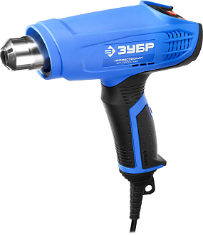 Фен технический ФТ-П2000 М2Д Профессионал ЗУБР 2000 Вт, 1 режим: 60°С; 2 режим: 80-600°С - фото 1