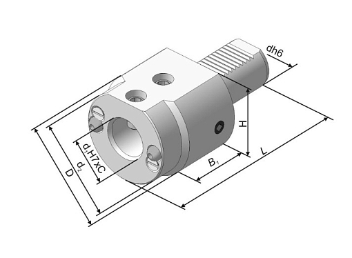 Фото 2 товара Резцедержатель для инструмента с ц/х 291.342.112-02 БЗСП