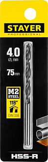 Сверло спиральное по металлу STAYER 4 х 75 мм, 29602-4 Professional - фото 2