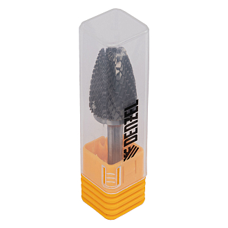 Борфреза по металлу твердосплавная, параболическая, тип-F, 16 мм Denzel - фото 3