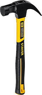 Молоток-гвоздодер с фиберглассовой рукояткой Hercules-M STAYER 450 г, 2027-450_z01 Professional - фото 2