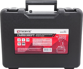 Гайковерт ударный аккумуляторный бесщёточный 1/2"DR, 21В, 620 Нм, THORVIK - фото 5