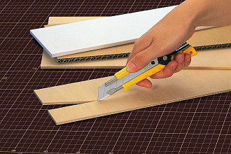 OLFA 18 мм, сегментированное лезвие, трещеточный фиксатор, Нож для тяжелых работ OL-L-1 - фото 9