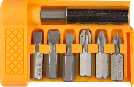 Фото 0 товара Набор бит с адаптером STAYER 7 шт., Cr-V, 26082-H7