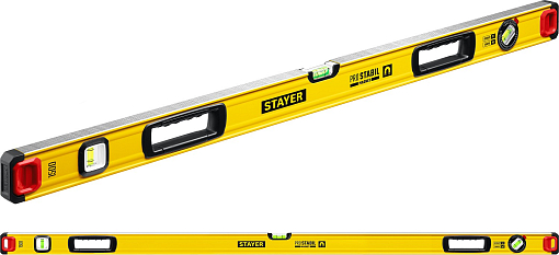 Фото 1 товара Уровень магнитный STAYER 1500 мм, 3 глазка, точность 0.5 мм/м, PRO STABIL MAGNET 3480-150