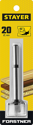 Фото 1 товара Сверло Форстнера по дереву STAYER "Maxcut" 29985-20_z01, 20 х 90 мм