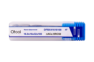 Фреза сферическая 4,0х4х8х75 z=4 nACo Qtool - фото 2
