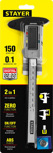 Фото 3 товара Штангенциркуль электронный STAYER 150 мм, 34411-150