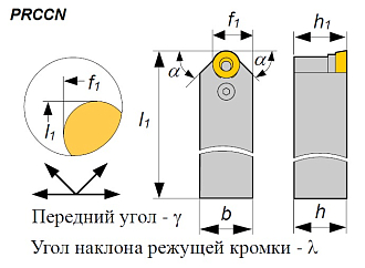 Резец PRCCN 3232 P16 проходной - фото 2