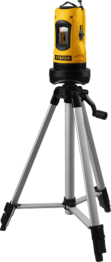Фото 0 товара Лазерный нивелир со штативом в кейсе STAYER LaserMax SLL-2 34960-H2 Professional линейный