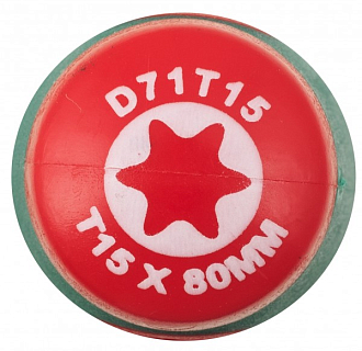 Отвертка стержневая TORX® ANTI-SLIP GRIP, T15х80, Jonnesway - фото 2