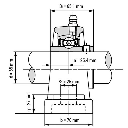 Фото 2 товара Подшипниковый узел UCP213 TECHNIX