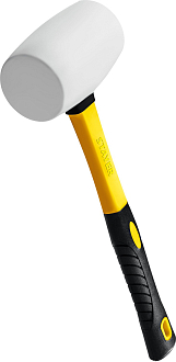 STAYER 450 г, Киянка резиновая белая с фиберглассовой ручкой 20533-450 Professional - фото 1